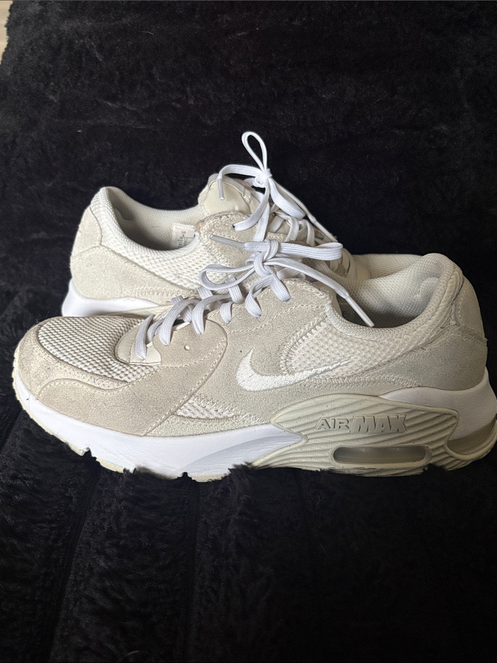 Nike Women's Air Max Sneakers in Cream and White